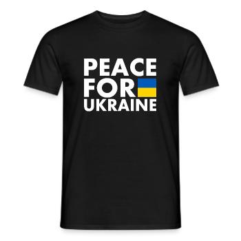 Ukraine - T-shirt homme - noir - Devant - AI Model Male 178 light (178cm)