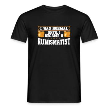 Münzen Münzen Sammler Numismatiker Geschenk - Männer T-Shirt - Schwarz - Vorne - AI Model Male 178 light (178cm)