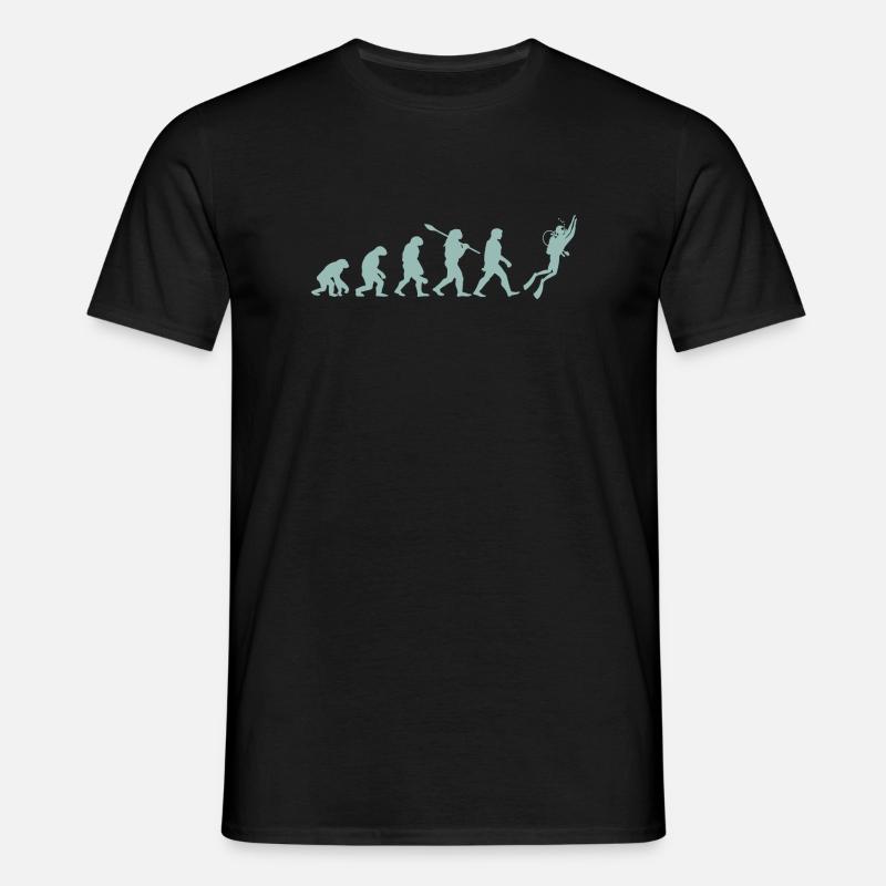 Diving evolution - Men's T-Shirt - black