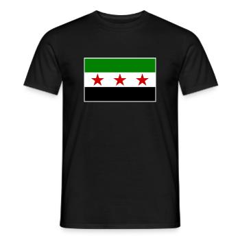 syrien - Männer T-Shirt - Schwarz - Vorne - AI Model Male 178 light (178cm)