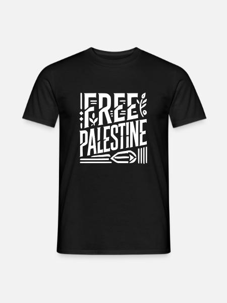 Free palestine - Men's T-Shirt - black