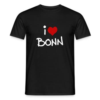 Lieblingsstadt Bonn - Männer T-Shirt - Schwarz - Vorne - AI Model Male 178 light (178cm)