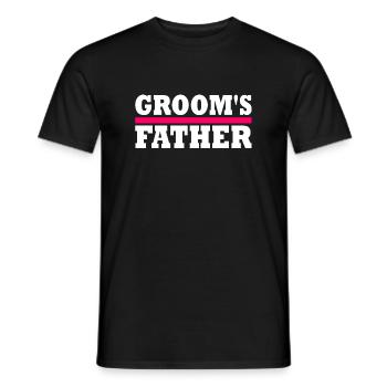 Grooms father - T-shirt homme - noir - Devant - AI Model Male 178 light (178cm)