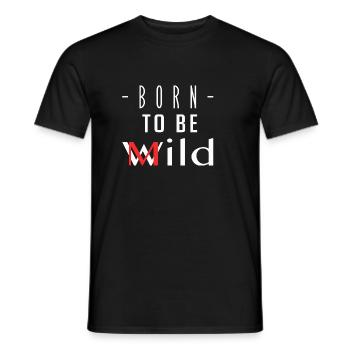 Born To Be Mild - Men's T-Shirt - black - Front - AI Model Male 178 light (178cm)