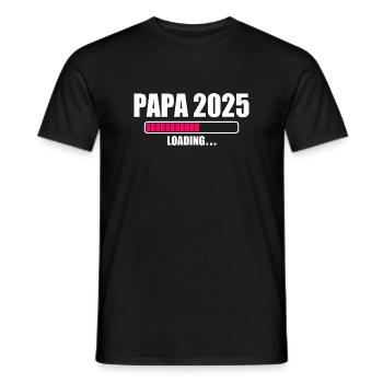 Papa 2025 - T-shirt homme - noir - Devant - AI Model Male 178 light (178cm)