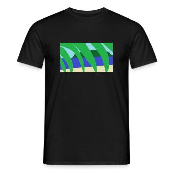 Vague souvenir de vacances - T-shirt homme - noir - Devant - AI Model Male 178 light (178cm)