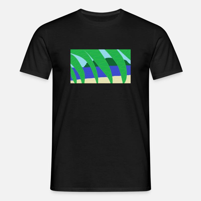 Vage Urlaubserinnerung - Männer T-Shirt - Schwarz