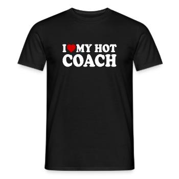 I love my coach - T-shirt homme - noir - Devant - AI Model Male 178 light (178cm)