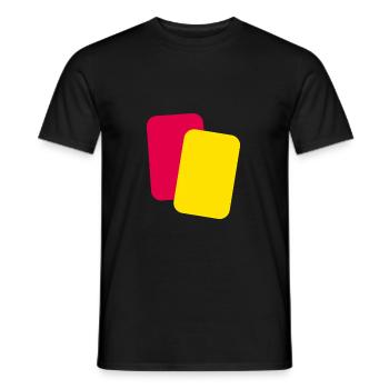 Arbitre cartes football - T-shirt homme - noir - Devant - AI Model Male 178 light (178cm)