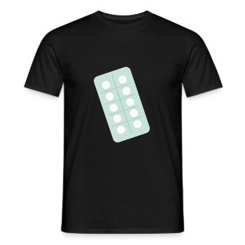 Tabletten Apotheke Verpackung Gesundheit - Männer T-Shirt - Schwarz - Vorne - AI Model Male 178 light (178cm)