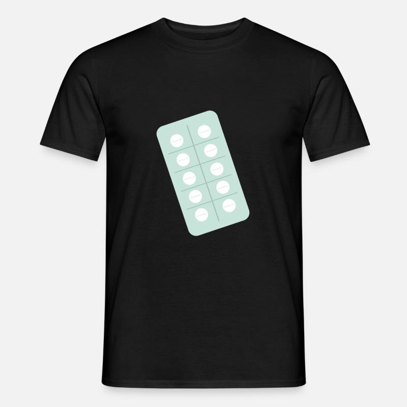 Tabletten Apotheke Verpackung Gesundheit - Männer T-Shirt - Schwarz