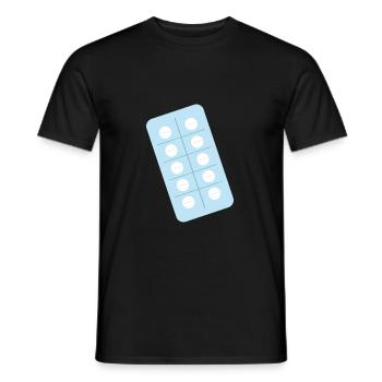 Tabletten Medikamente Gesundheit - Männer T-Shirt - Schwarz - Vorne - AI Model Male 178 light (178cm)