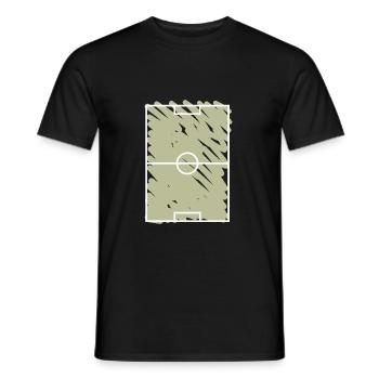 Sport Fußballfeld Fußballplatz - Männer T-Shirt - Schwarz - Vorne - AI Model Male 178 light (178cm)