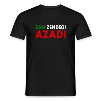 women life freedom Zan zendegi azadi - Männer T-Shirt - Schwarz - Vorne - AI Model Male 178 light (178cm)