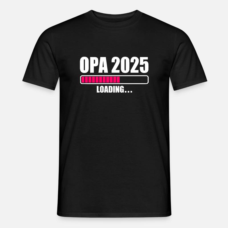 Opa 2025 - Männer T-Shirt - Schwarz