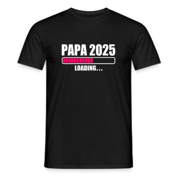Papa 2025 - T-shirt homme - noir - Devant - AI Model Male 178 light (178cm)