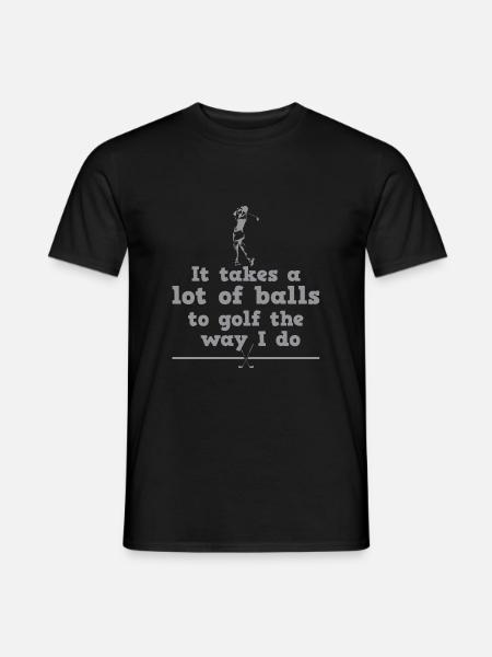Golf golf father golf player - Men's T-Shirt - black