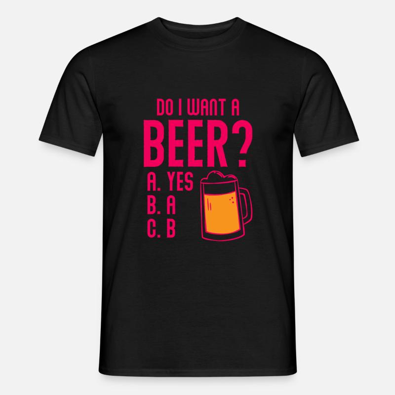 Bier Craft Bier - Männer T-Shirt - Schwarz