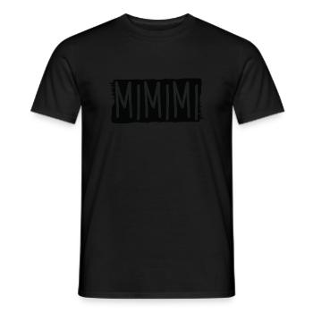Lustige Sprüche mimimi - Männer T-Shirt - Schwarz - Vorne - AI Model Male 178 light (178cm)