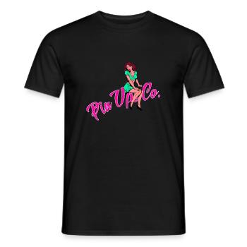 Pinup vintage rockabilly - T-shirt homme - noir - Devant - AI Model Male 178 light (178cm)
