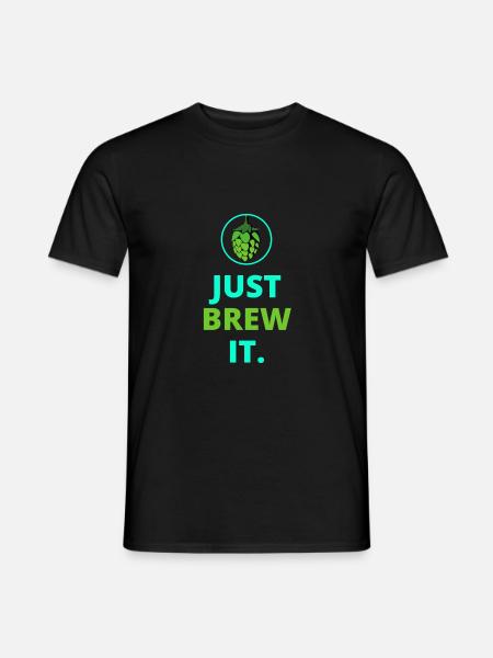 Hops brewer brewing brewery beer - Men's T-Shirt - black