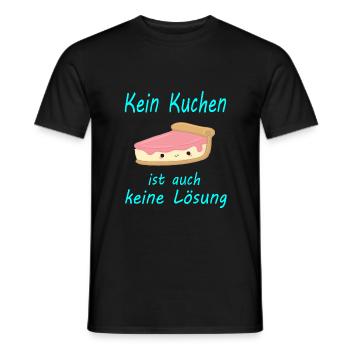 Kein Kuchen ist auch keine Lösung Liebe - Männer T-Shirt - Schwarz - Vorne - AI Model Male 178 light (178cm)