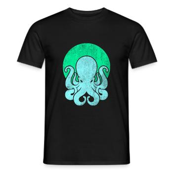 Oktopus Tintenfisch Kraken Kalmar - Männer T-Shirt - Schwarz - Vorne - AI Model Male 178 light (178cm)