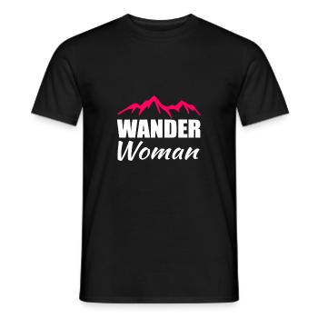 Randonner Woman Randonnée - T-shirt homme - noir - Devant - AI Model Male 178 light (178cm)