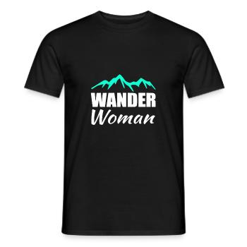 Randonner Woman Randonnée - T-shirt homme - noir - Devant - AI Model Male 178 light (178cm)