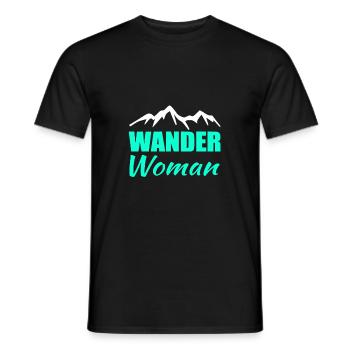 Randonner Woman Randonnée - T-shirt homme - noir - Devant - AI Model Male 178 light (178cm)