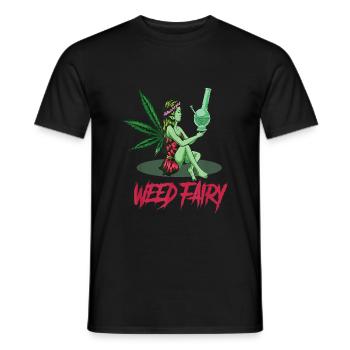 Cannabis Hemp THC 420 - Men's T-Shirt - black - Front - AI Model Male 178 light (178cm)