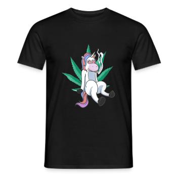 Cannabis Hemp THC 420 - Men's T-Shirt - black - Front - AI Model Male 178 light (178cm)