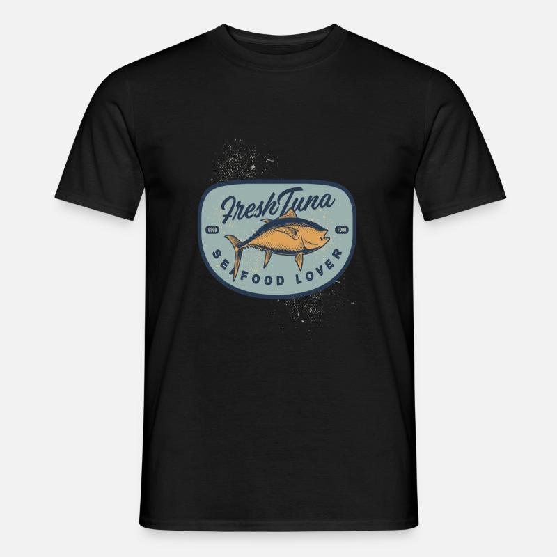 Frischer Thunfisch Tuna Seafood - Männer T-Shirt - Schwarz