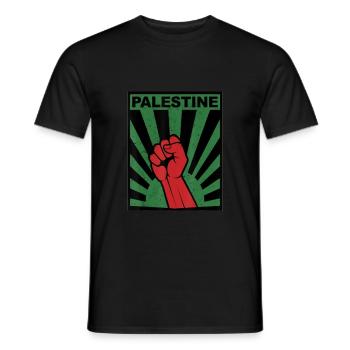 Palestina Libera Libertà Libera Gaza - T-shirt uomo - nero - Fronte - AI Model Male 178 light (178cm)