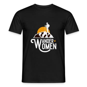 Randonner Woman Randonnée - T-shirt homme - noir - Devant - AI Model Male 178 light (178cm)