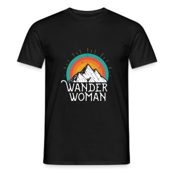 Randonner Woman Randonnée - T-shirt homme - noir - Devant - AI Model Male 178 light (178cm)