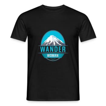 Randonner Woman Randonnée - T-shirt homme - noir - Devant - AI Model Male 178 light (178cm)