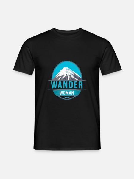 Wander Woman Hiking - Men's T-Shirt - black