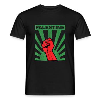 Palestina Libera Libertà Libera Gaza - T-shirt uomo - nero - Fronte - AI Model Male 178 light (178cm)