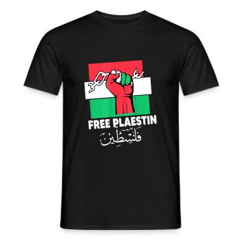Palestina Libera Libertà Libera Gaza - T-shirt uomo - nero - Fronte - AI Model Male 178 light (178cm)