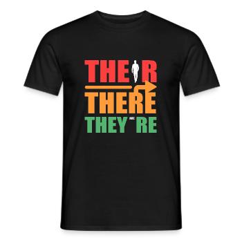 Là, ce sont des enseignants de l’école primaire Poison - T-shirt homme - noir - Devant - AI Model Male 178 light (178cm)