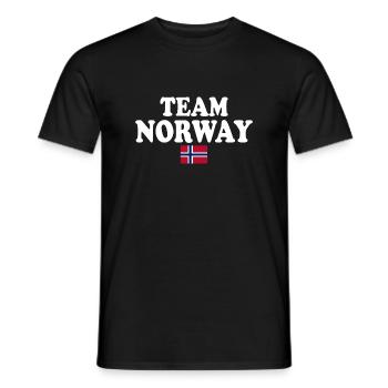 Team norway - Men's T-Shirt - black - Front - AI Model Male 178 light (178cm)