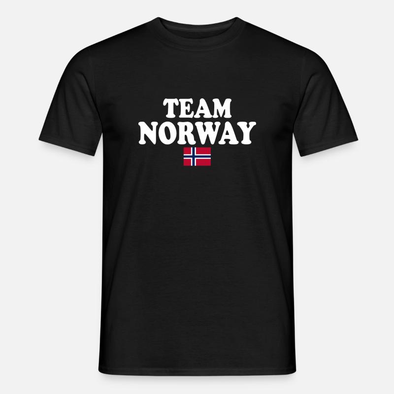 Team norway - Männer T-Shirt - Schwarz