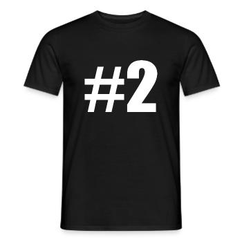 #2 - Men's T-Shirt - black - Front - AI Model Male 178 light (178cm)