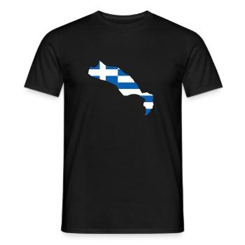 Kos - Männer T-Shirt - Schwarz - Vorne - AI Model Male 178 light (178cm)