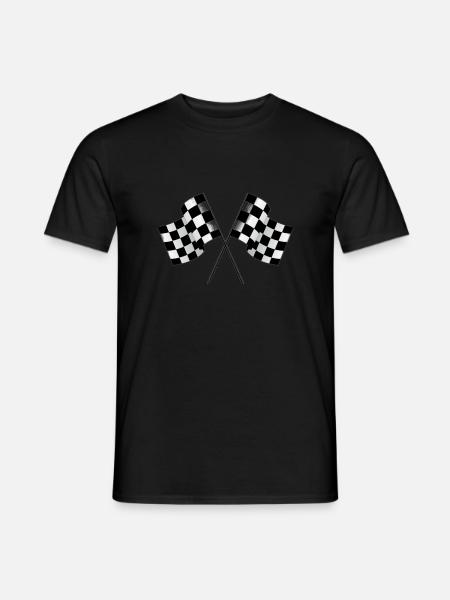racing flags - Men's T-Shirt - black