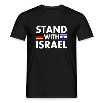 Israel - Men's T-Shirt - black - Front - AI Model Male 178 light (178cm)