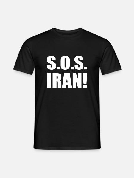 Sos iran - Men's T-Shirt - black
