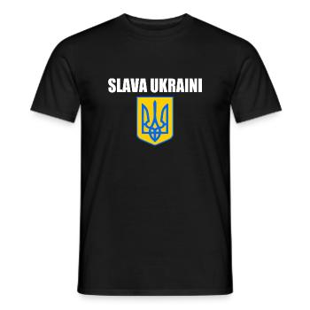 Ukraine - Men's T-Shirt - black - Front - AI Model Male 178 light (178cm)