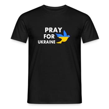 Pray for ukraine - Männer T-Shirt - Schwarz - Vorne - AI Model Male 178 light (178cm)